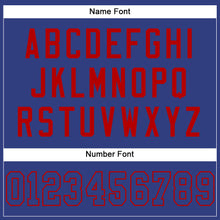 Load image into Gallery viewer, Custom Royal Royal-Red Mesh Authentic Football Jersey