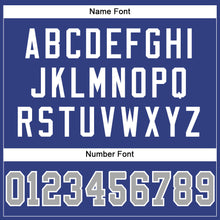 Load image into Gallery viewer, Custom Royal Gray-White Mesh Authentic Football Jersey