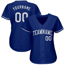 Load image into Gallery viewer, Custom Royal White Authentic Baseball Jersey