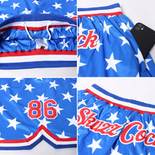 Load image into Gallery viewer, Custom Royal Red-White 3D Pattern Design American Flag Authentic Basketball Shorts