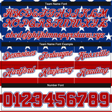 Load image into Gallery viewer, Custom Royal Royal-Red 3D Pattern Design American Flag Authentic Basketball Shorts