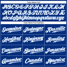 Load image into Gallery viewer, Custom Royal White-Light Blue Authentic Sleeveless Baseball Jersey