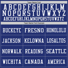 Load image into Gallery viewer, Custom Royal White Mesh Authentic Football Jersey