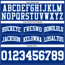 Load image into Gallery viewer, Custom Royal White-Light Blue Authentic Throwback Basketball Shorts