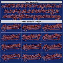 Load image into Gallery viewer, Custom Royal Royal-Orange Authentic Baseball Jersey
