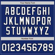 Load image into Gallery viewer, Custom Royal White-Black Authentic Baseball Jersey