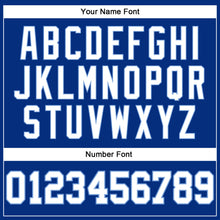 Load image into Gallery viewer, Custom Royal White Pinstripe White-Light Blue Authentic Basketball Jersey