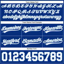 Load image into Gallery viewer, Custom Royal White-Light Blue Authentic Throwback Basketball Shorts