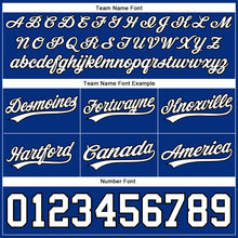 Load image into Gallery viewer, Custom Royal White-Black Authentic Throwback Basketball Shorts