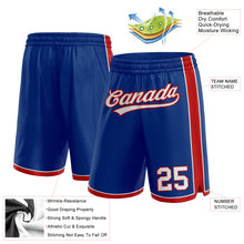 Load image into Gallery viewer, Custom Royal White-Red Authentic Basketball Shorts