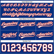 Load image into Gallery viewer, Custom Royal White-Red Authentic Basketball Shorts