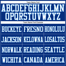 Load image into Gallery viewer, Custom Royal White-Powder Blue Mesh Authentic Football Jersey