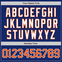Load image into Gallery viewer, Custom Royal Orange-White Authentic Baseball Jersey