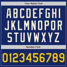 Load image into Gallery viewer, Custom Royal Yellow-Cream Authentic Baseball Jersey