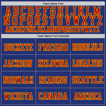 Load image into Gallery viewer, Custom Royal Red-Yellow Mesh Authentic Football Jersey