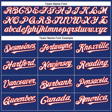 Load image into Gallery viewer, Custom Royal White-Red Authentic Baseball Jersey