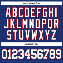 Load image into Gallery viewer, Custom Royal White-Red Authentic Baseball Jersey