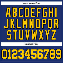 Load image into Gallery viewer, Custom Royal Yellow-Black Authentic Baseball Jersey