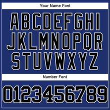 Load image into Gallery viewer, Custom Royal Black-White Authentic Baseball Jersey