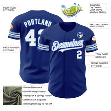 Load image into Gallery viewer, Custom Royal White-Light Blue Authentic Baseball Jersey