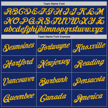 Load image into Gallery viewer, Custom Royal Gold-White Authentic Throwback Basketball Jersey