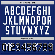 Load image into Gallery viewer, Custom Royal Black-White Authentic Throwback Basketball Jersey