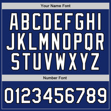 Load image into Gallery viewer, Custom Royal White-Black Authentic Throwback Basketball Jersey