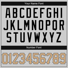 Load image into Gallery viewer, Custom Gray Old Gold-Black Authentic Throwback Basketball Jersey