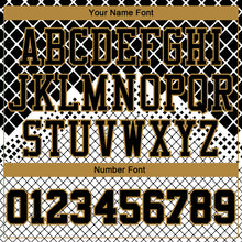 Load image into Gallery viewer, Custom Gray Black-Old Gold Round Neck Sublimation Basketball Suit Jersey