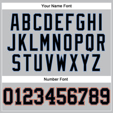 Load image into Gallery viewer, Custom Gray Black Powder Blue-Orange Authentic Throwback Basketball Jersey