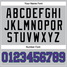 Load image into Gallery viewer, Custom Gray Purple Teal-Black Authentic Throwback Basketball Jersey