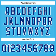 Load image into Gallery viewer, Custom Sky Blue Royal-White Authentic Baseball Jersey