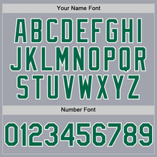 Load image into Gallery viewer, Custom Gray White Pinstripe Kelly Green Authentic Sleeveless Baseball Jersey