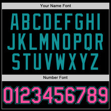 Load image into Gallery viewer, Custom Black Pink-Teal Authentic Sleeveless Baseball Jersey