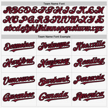 Load image into Gallery viewer, Custom White Crimson-Black Authentic Sleeveless Baseball Jersey