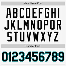 Load image into Gallery viewer, Custom White Black-Teal Authentic Sleeveless Baseball Jersey