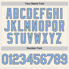 Load image into Gallery viewer, Custom Cream Light Blue-Steel Gray Authentic Sleeveless Baseball Jersey