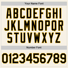 Load image into Gallery viewer, Custom Cream Black-Gold Authentic Sleeveless Baseball Jersey