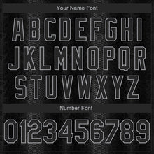 Load image into Gallery viewer, Custom Black Snakeskin Black-Gray 3D Pattern Design Authentic Basketball Jersey