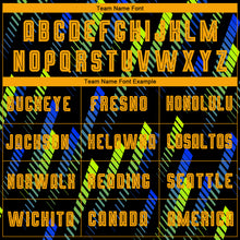 Load image into Gallery viewer, Custom Black Gold-Neon Green Sublimation Soccer Uniform Jersey