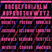 Load image into Gallery viewer, Custom Black Pink-Orange Sublimation Soccer Uniform Jersey