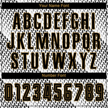 Load image into Gallery viewer, Custom White Black-Old Gold Sublimation Soccer Uniform Jersey