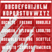 Load image into Gallery viewer, Custom Red White Sublimation Soccer Uniform Jersey