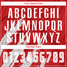 Load image into Gallery viewer, Custom Red White Sublimation Soccer Uniform Jersey