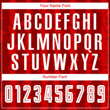 Load image into Gallery viewer, Custom Red White-Black Sublimation Soccer Uniform Jersey