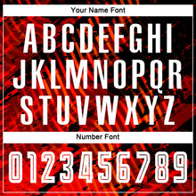 Load image into Gallery viewer, Custom Red White-Black Sublimation Soccer Uniform Jersey