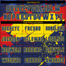 Load image into Gallery viewer, Custom Figure Royal-Gold Sublimation Soccer Uniform Jersey