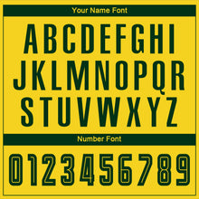 Load image into Gallery viewer, Custom Gold Green Sublimation Fade Fashion Soccer Uniform Jersey