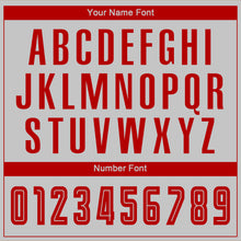 Load image into Gallery viewer, Custom Gray Red Sublimation Fade Fashion Soccer Uniform Jersey