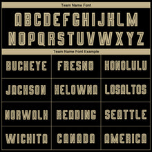 Load image into Gallery viewer, Custom Black Vegas Gold-Camo Sublimation Soccer Uniform Jersey